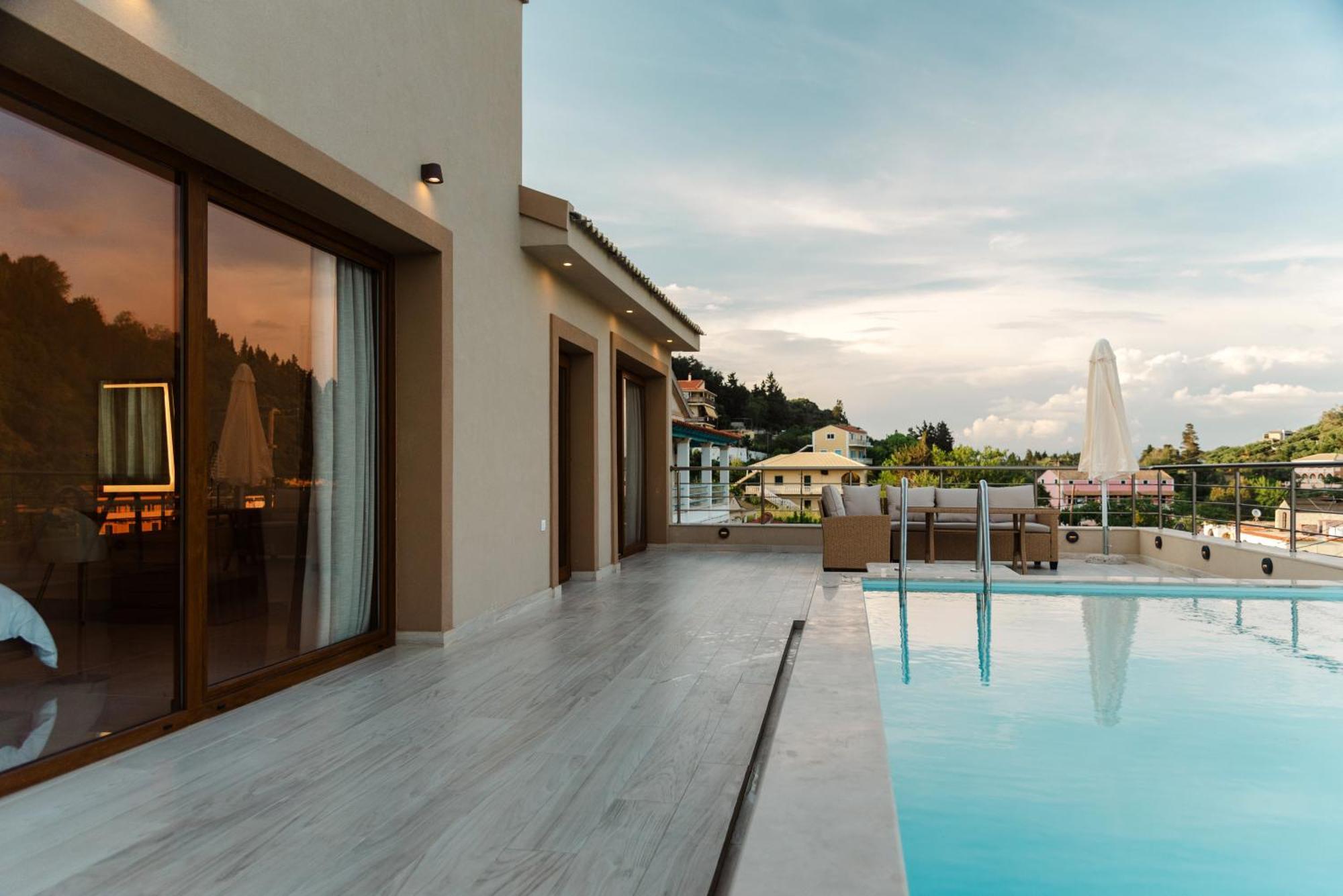 Villa Vasillis-Heated Swimming Pool With Infinity View วิตาลาเดส ภายนอก รูปภาพ