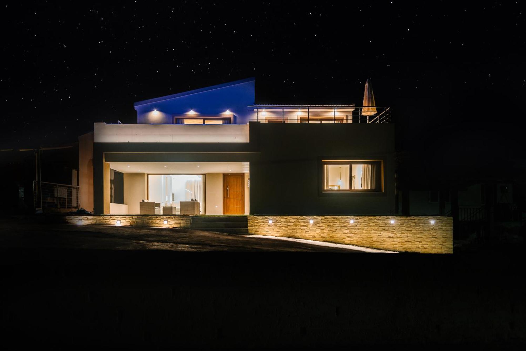 Villa Vasillis-Heated Swimming Pool With Infinity View วิตาลาเดส ภายนอก รูปภาพ