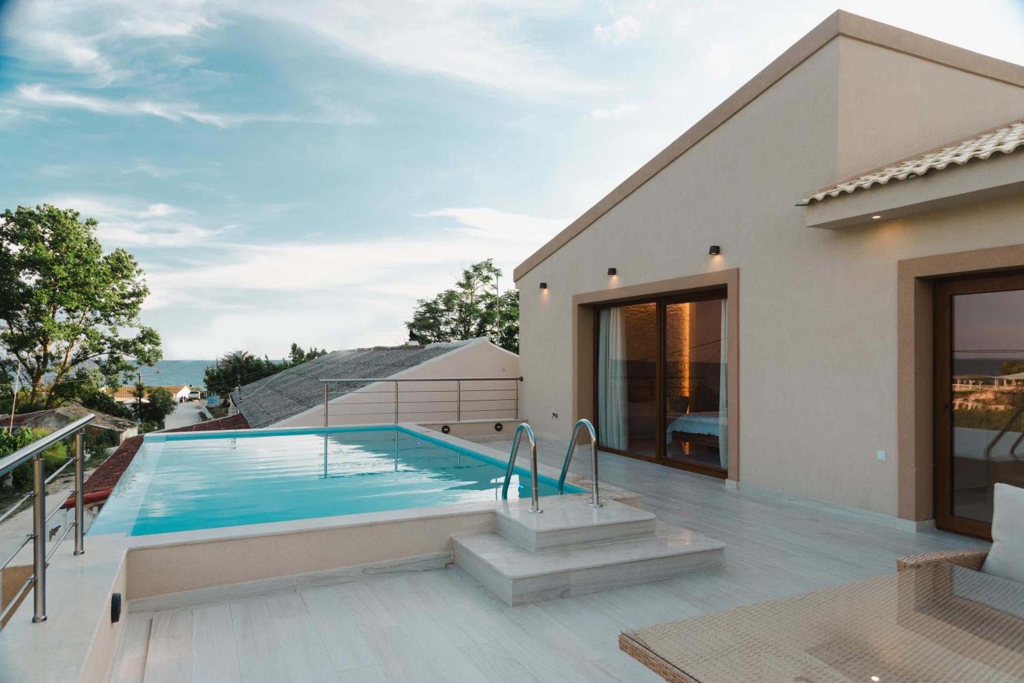 Villa Vasillis-Heated Swimming Pool With Infinity View วิตาลาเดส ภายนอก รูปภาพ